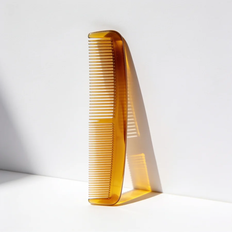 Double-Tooth Dressing Comb in Honey amber