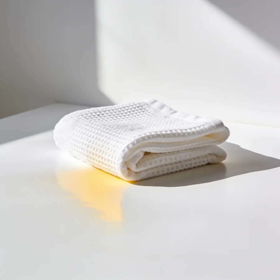 Waffle Hair Wrap in White